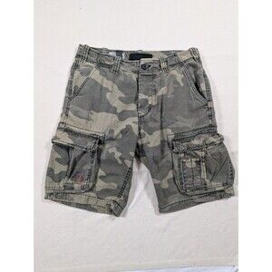 Surplus TEX Airborne Vintage Men's Camo Cargo Shorts Green Size M Military